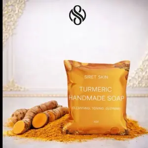 SiretSkin Turmeric Handmade Bar Soap 4oz - Cleansing Toning Glowing Skin Care