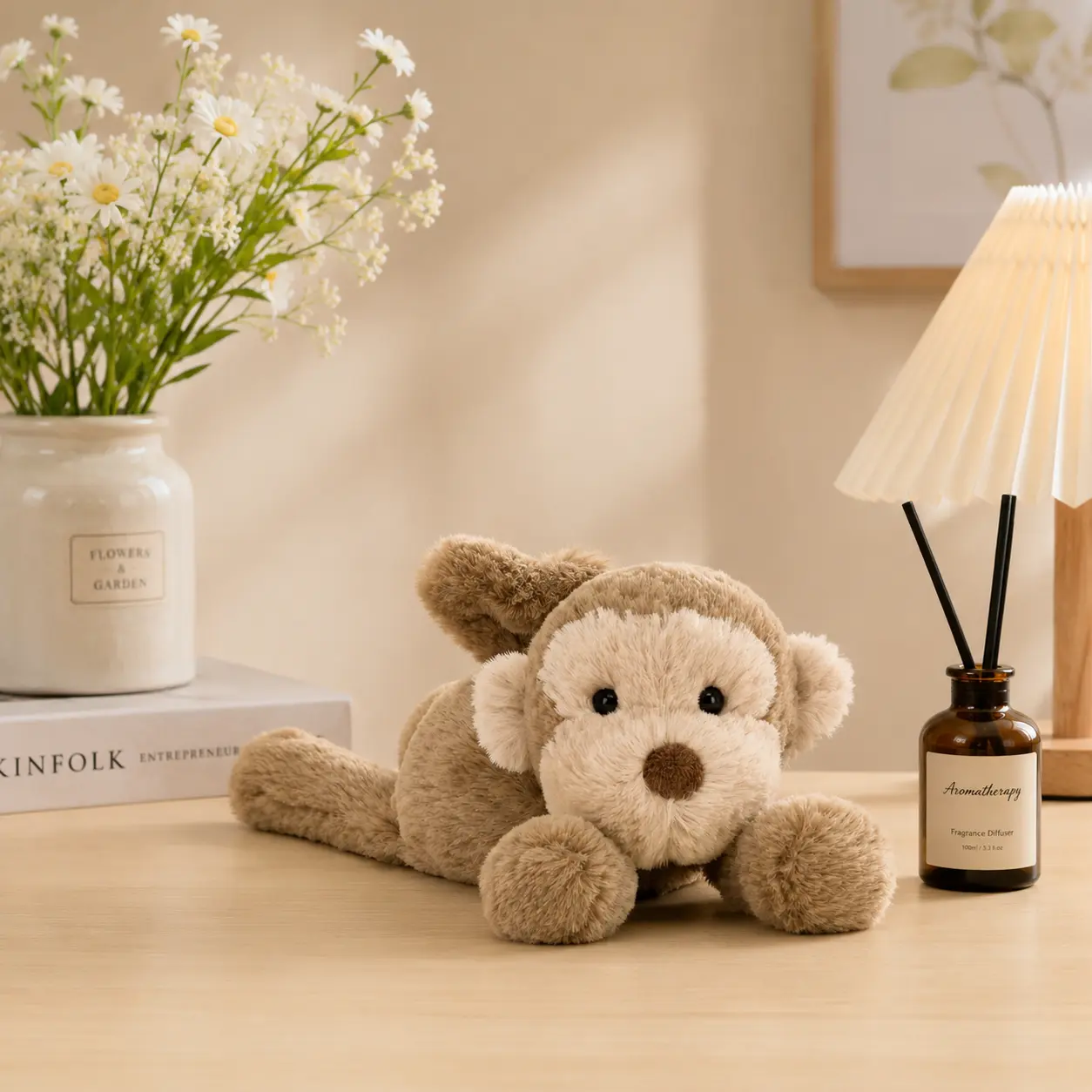Jellycat Monkey Plush – Soft & Cuddly Brown Monkey Stuffed Animal, Cute Plush Toy Gift for Kids & Monkey Lovers