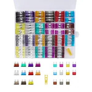 284pcs car fuse assortmebt kit,Car blade fuse circuit detection tool,142 mini blade fuses automotive + 142 standard auto fuses + 1 puller - for car/rv/truck/motorcycle(2A 3A 5A 7.5A 10A 15A 20A 25A 30A 35A 40A)
