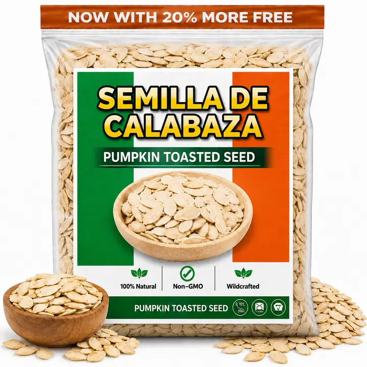 Authentic Oaxacan Toasted Pumpkin Seeds - 5oz Premium Sugar-Free Ambient Healthy Snack, Oaxaca Semilla Tostada