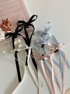 Ribbon Decor Hair Claws, Elegant Bowknot Hair Accessories for Women & Girls, Cute Lovely Hairwear for Daily Used, Hair Clips