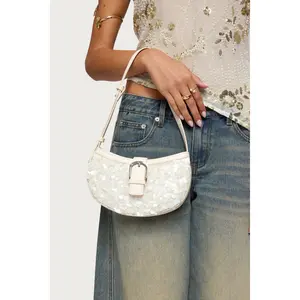 Sequin & Faux Leather Bag