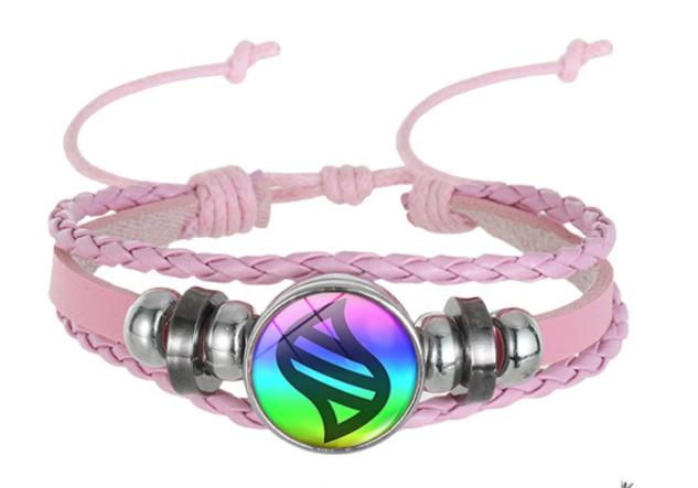 A trendy and cute mega cartoon adjustable leather rope bracelet, an excellent gift for children, suitable for role-playing and other games. Let this bracelet bring joy to the children