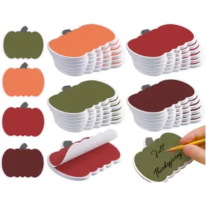 24 count Fall Pumpkin Sticky Notes Self Adhesive Sticky Notepads Classroom Bulletin Board Decoration for Office Classroom Party Bulletin Board Wall Chalkboard  Decor