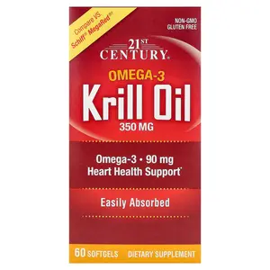 21st Century Krill Oil, 350 mg, 60 Softgels