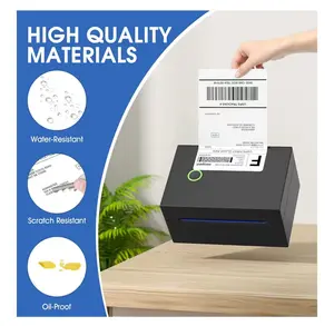 4" x 6" Direct Thermal Labels, 500 Fanfold Labels, for Shipping & Mailing, Perforated White, Commercial Grade with Permanent Adhesive, Compatible with Most Thermal Printers,1 St