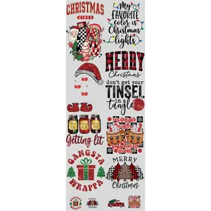 Merry Christmas DTF Transfers Gang Sheet 22” wide x 60” long DTF Gang Sheet