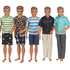 10 PCS Doll Clothes Set= 5 Tops+5 Pants Fashion Trousers Shirt Outfit Casual Jacket Pants Dress up Casual Clothes for 12 inch Boy Friend Doll Accessories Toys Halloween,Thanksgiving Day,Xmas Gift (Dolls Not Included Only the Clothes)