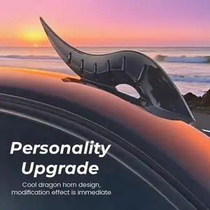 2025 New Universal Car Roof Dragon Horns - Easy-Install Car Ornament, Creative Devil Horn Vehicle Exterior Decoration Accessory