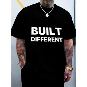 Men's-Shirt, Classic Graphic-Shirt, Soft And Comfortable-Shirts Men, Script, 180g,% Cotton 126X