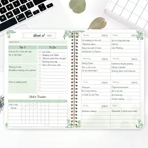 trees 1pc,Weekly Goals Schedule Homeschool Planner Checklist Notebook Organizers Habit Tracker,Perfect for School, Office, Student, Office Stationery Supplies, 52 sheets/104 pages