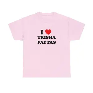 I Love Trisha Paytas T-Shirt, Trisha Paytas 90s Fans Tee, American Vlogger Shirt, Unisex Cotton Tee