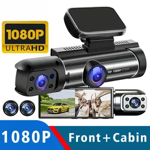 Dual Lens Car DVR FHD 1920*1080P Dash Camera Cabin Dashcam Vehicle Video Dash Cam Drive Recorder Interior Mini Dvrs Black Box
