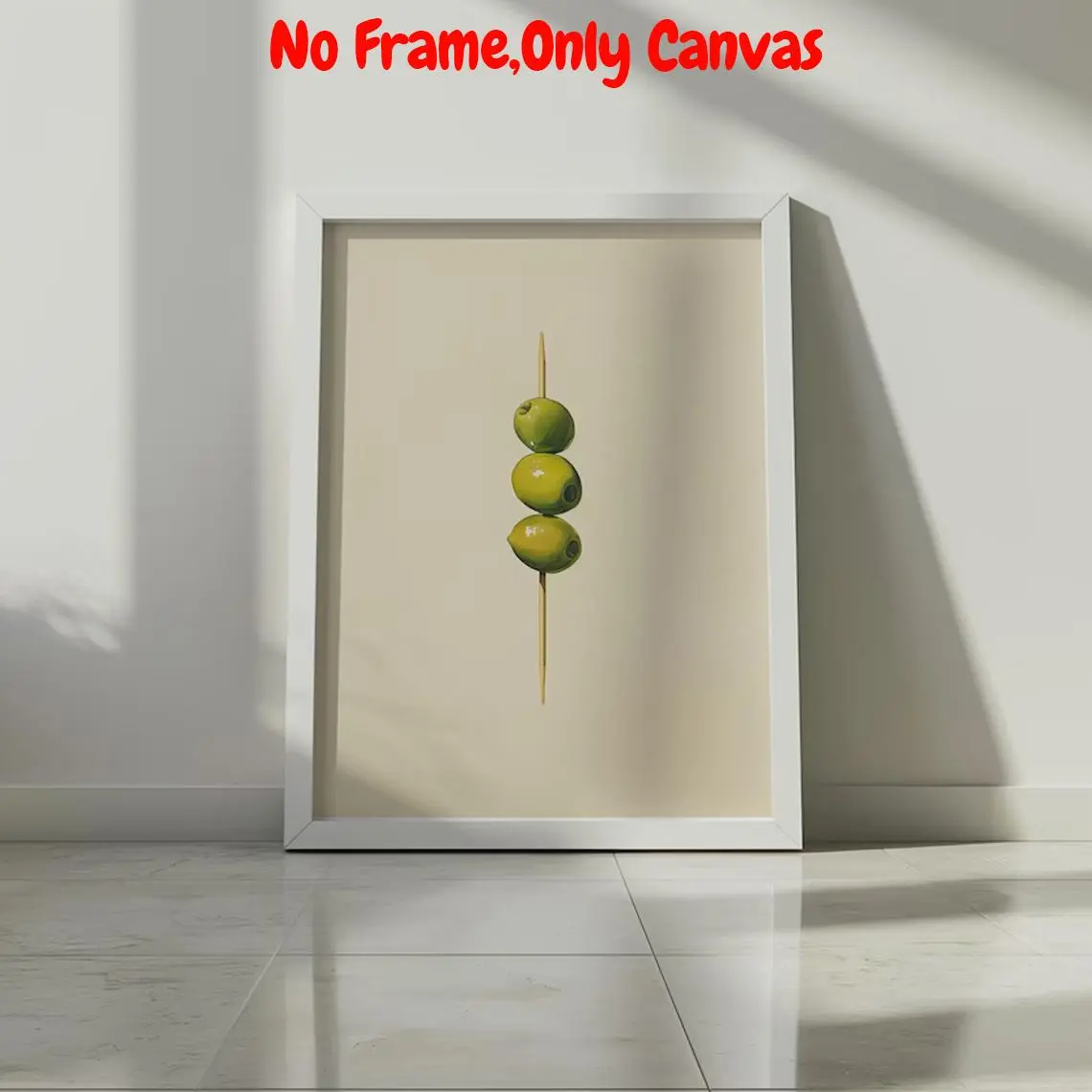 Olive Cocktail Print, Modern Canvas Wall Art, Wall Decor for Home Living Room Bedroom Kitchen, Home Decor, Room Decor, Poster, Artwork, Unframed Art Print
