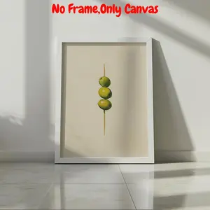 Olive Cocktail Print, Modern Canvas Wall Art, Wall Decor for Home Living Room Bedroom Kitchen, Home Decor, Room Decor, Poster, Unframed Art Print