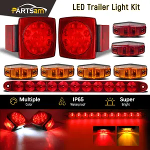 Partsam Submersible Under 80" LED Trailer Light Kit