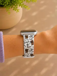 Faith Inspired Watch Band | Christian Silicone Strap | Walk By Faith Wristband | Bible Verse Inspired Watch Band