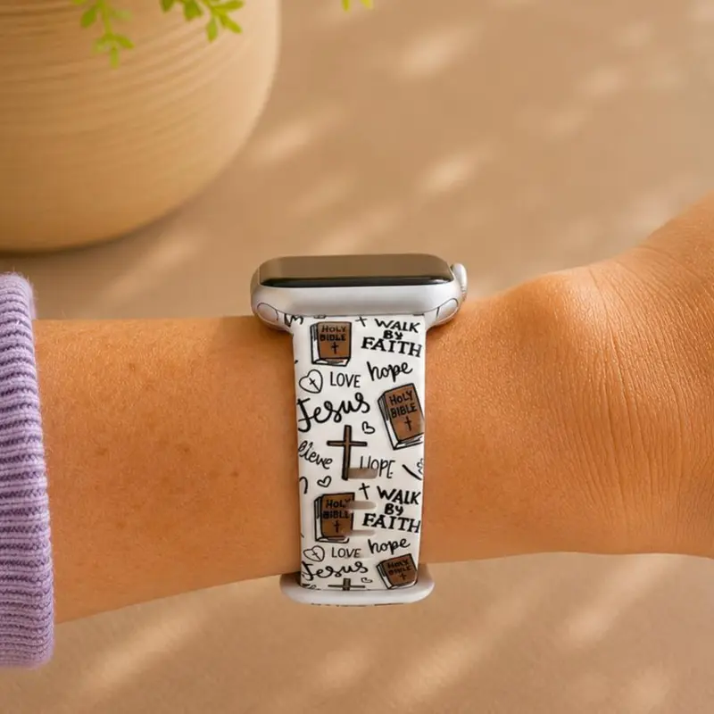 Faith Inspired Watch Band | Christian Strap | Walk By Faith Wristband | Bible Verse Inspired Watch Band