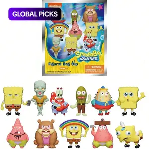 1pc Official SpongeBob 3D Cartoon Keychain Series Figures Blind Bag Clip Random Character Including Patrick Squidward Funny Gift for Friends Birthday Anniversary #TOP PICKS