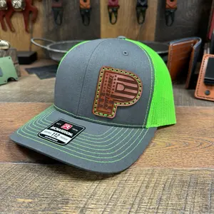 Powerstroke Hat, Ford Hat, Trucker Hat, Richardson, Flat Bill, Leather Patch Hat, Gift, His Her, Dad Hat, 6.7 Powerstroke,