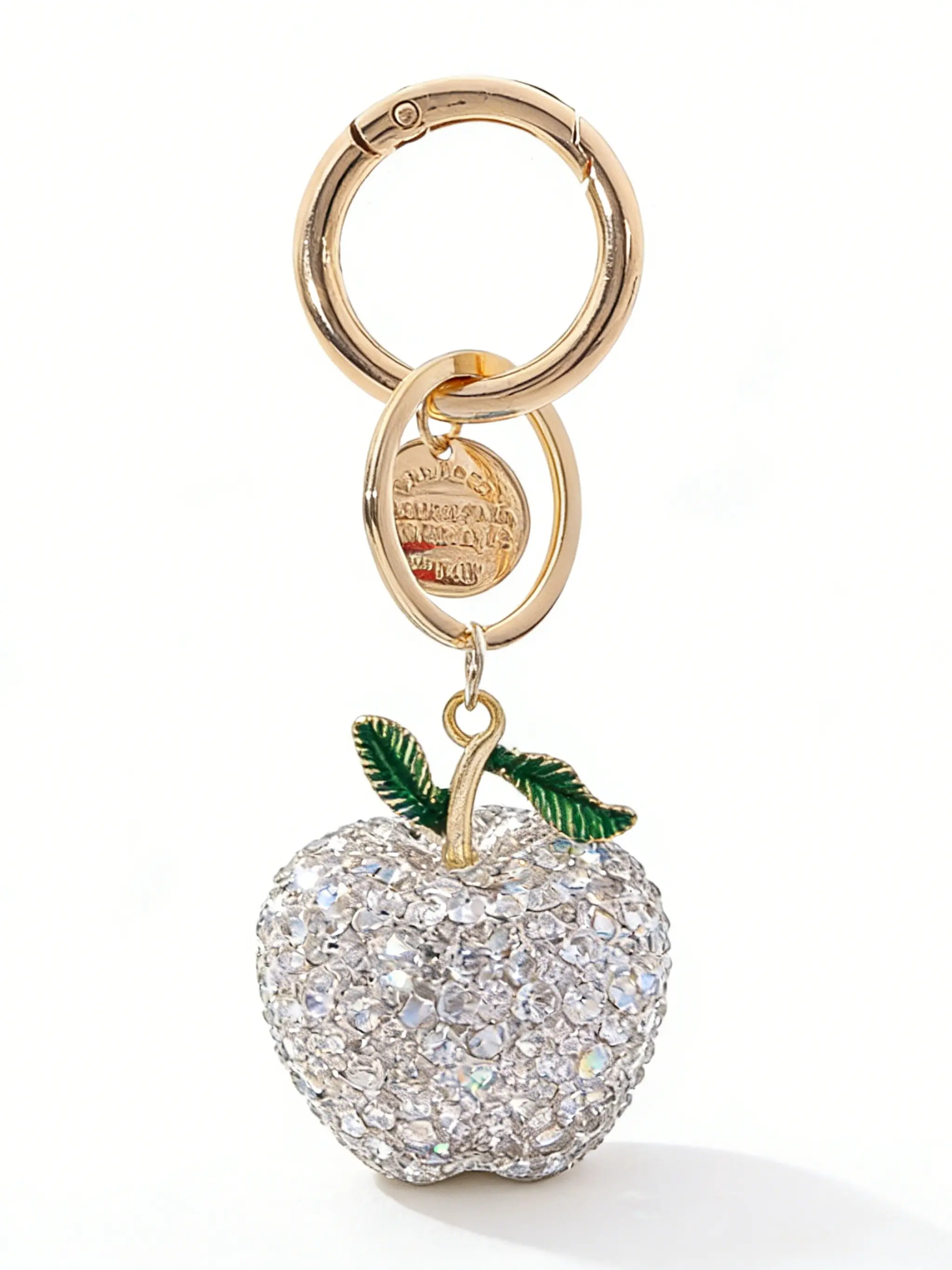 Cute Apple Keychain Pendant, Rhinestone Keychain, Keychains Cute, Casual Style, Perfect for Women and Kids, Ideal for Bags, Keys, Car Keys, Phone Chain, Holiday Gift