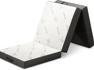 Trifold Foldable Mattress for Floor and Traveling with Removable Cover - Lightweight and Portable Foldable Mattress for Adults & Kids - Compact and Easy to Storage (75in x 25in x 4in)