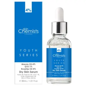 skinChemists Youth Series Dry Skin Serum Marulua Oil 4%, Q10 1%, Rosehip Oil 4% 30ml facial care