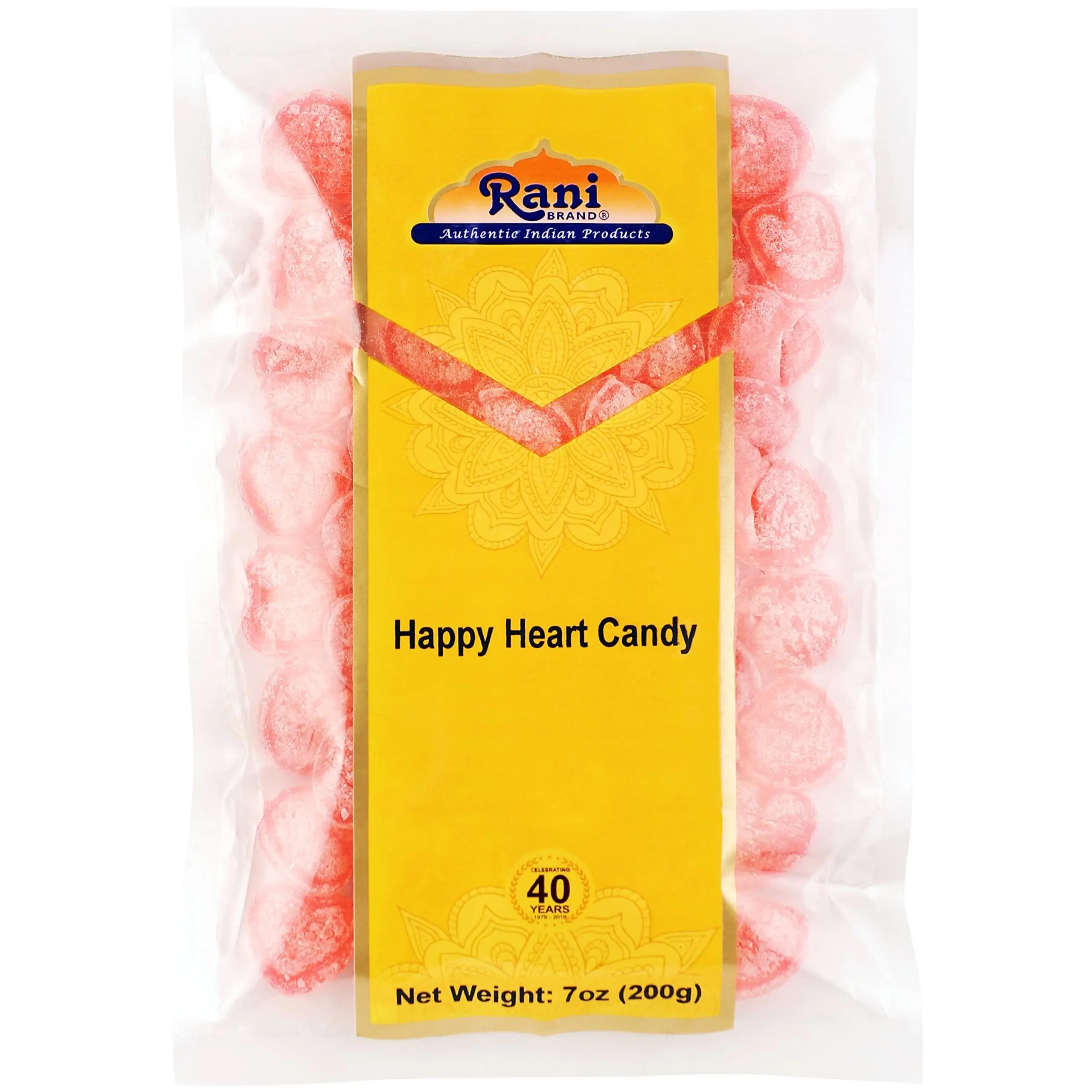 Rani Happy Heart Candy 7oz (200g) ~ Indian Tasty Treats | Vegan | Gluten Friendly | NON-GMO | Indian Origin