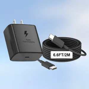 USB-C Fast Charger with 6.6ft/3.3ft Type C Cable, Compatible with Samsung Galaxy S23 Ultra/s23/s22, Z Fold 5, Galaxy Tab S8