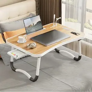 Bedside computer desk with drawer, phone stand, student dorm desk, ultimate convenience item