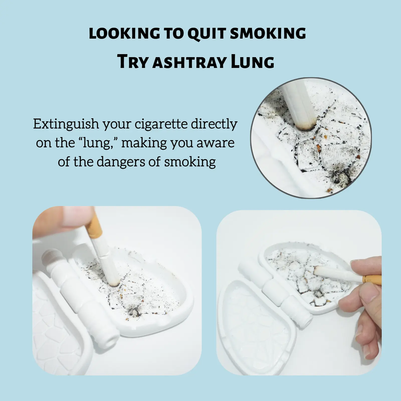unique gifts for cigarette smokers Cool Gadgets for Smokers-Lung-Shaped Ashtray\V8 Cigar Holder, Smoking &  Gifts Ornaments, Motivational Ashtray, 8 Counts Smoking Accessories, life  accelerator, Premium Cigarette Box, Exercise Equipment, Suitable for Indoor  and Outdoor Use