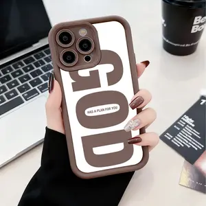 The theme of GOD's protection American Trend Phone Case - Dual Soft Silicone & TPU Material, Compatible with iPhone 17 Pro Max/16/15/14/13/12/11 & Samsung Galaxy S23 Ultra/S24 Plus/S25/S22, Full-Rim Shockproof Protection!