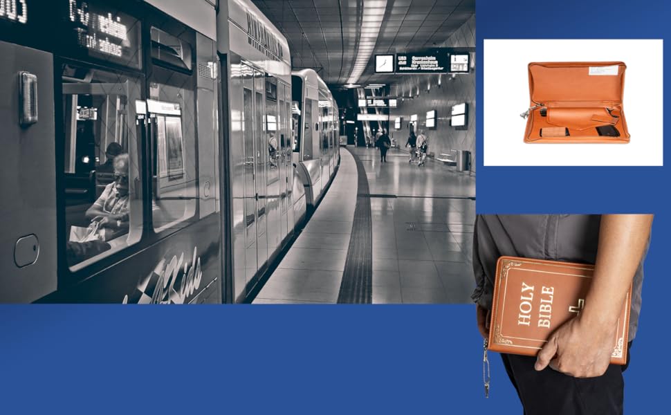 G7 Concealed Carry Case, Leather Soft Case, Lockable Zipper, Case for Stuff Storage or Transport