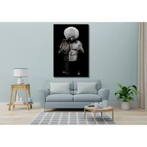 Khabib Nurmagomedov Wall Art Khabib Nurmagomedov Poster Print Ufc Wall Art Unframe Mma, Khabib Nurmagomedov Art Print
