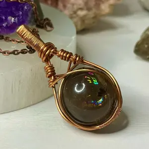 Popular Sphere Fidget Crystal Necklace