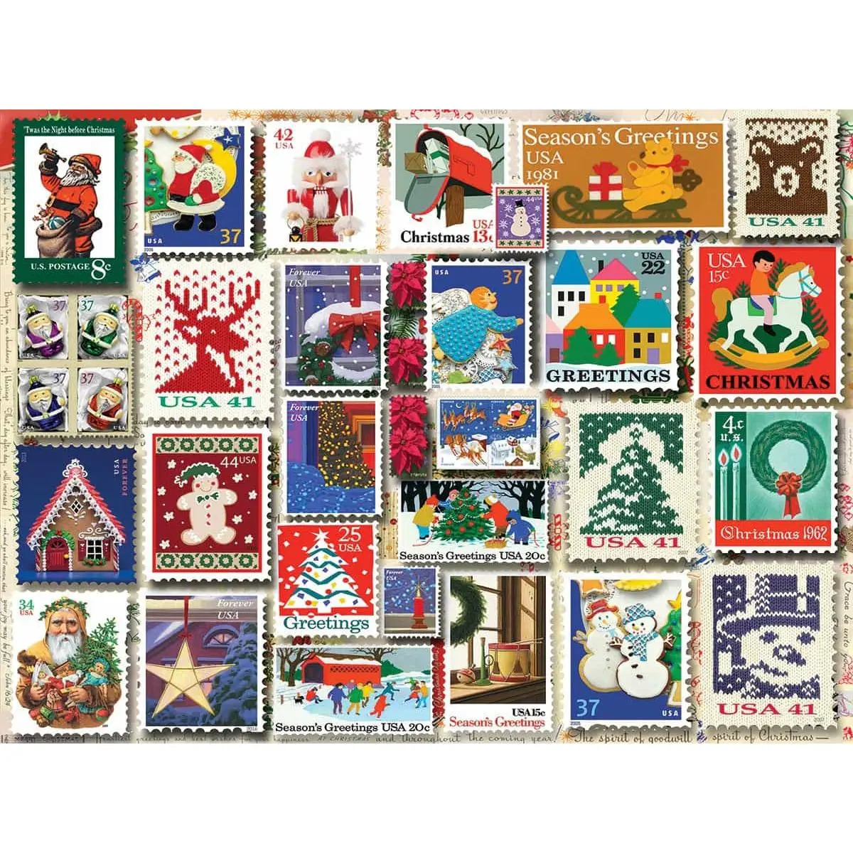 Christmas Stamps (1262pz) - Discontinued Christmas Stamps (1262pz) - Discontinued