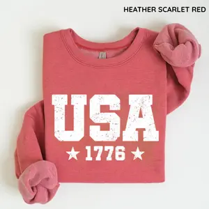 USA 1776 Sweatshirt, Patriotic American Flag Shirt, Vintage Independence Day Tee for Men and Women
