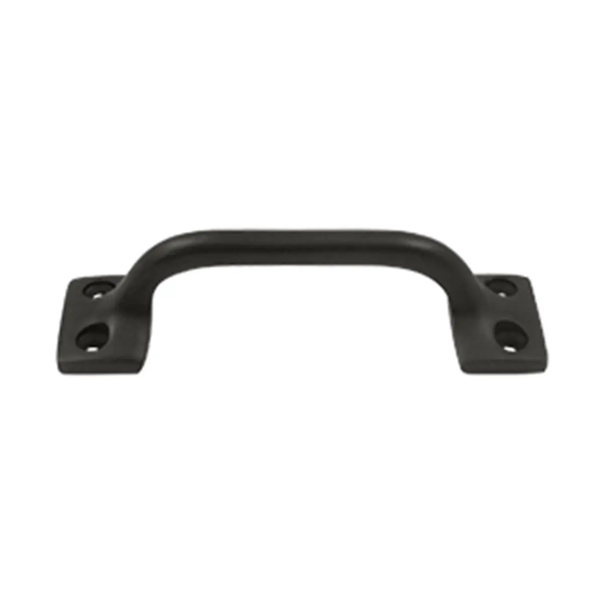 212 MAIN Deltana 4 in. Solid Oil Rubbed Bronze Pull Handle, Multi-Use Door Hardware with Weatherproof, Corrosion-Proof Bolts