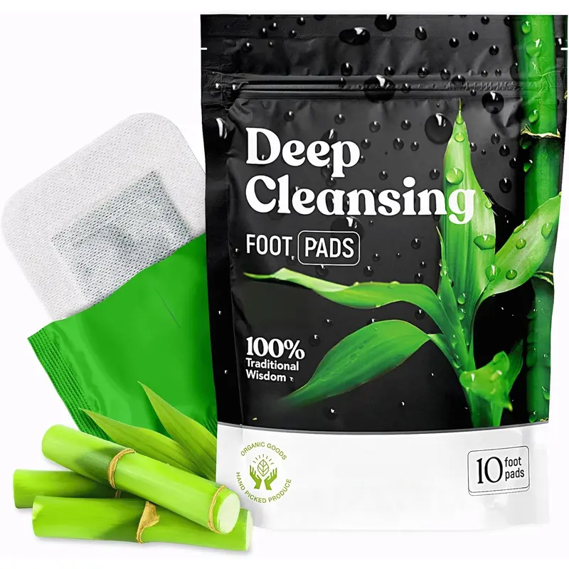 Deep Cleansing Foot Pads for Better Sleep & Foot Care | Premium Japanese Organic Feet Pads with Ginger Powder (Pack of 1 | 10 Pc)