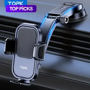 360° Rotation Suction Cup Car Phone Holder, Phone Suction Pad Dashboard Navigation Mount, Universal Smartphone Holder, Adjustable Hands-Free Phone Mount for Car Dashboard