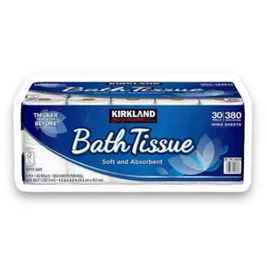 Kirkland Signature Bathroom Tissue, 380 Sheets, 30 Rolls Toilet Paper FAST SHIP