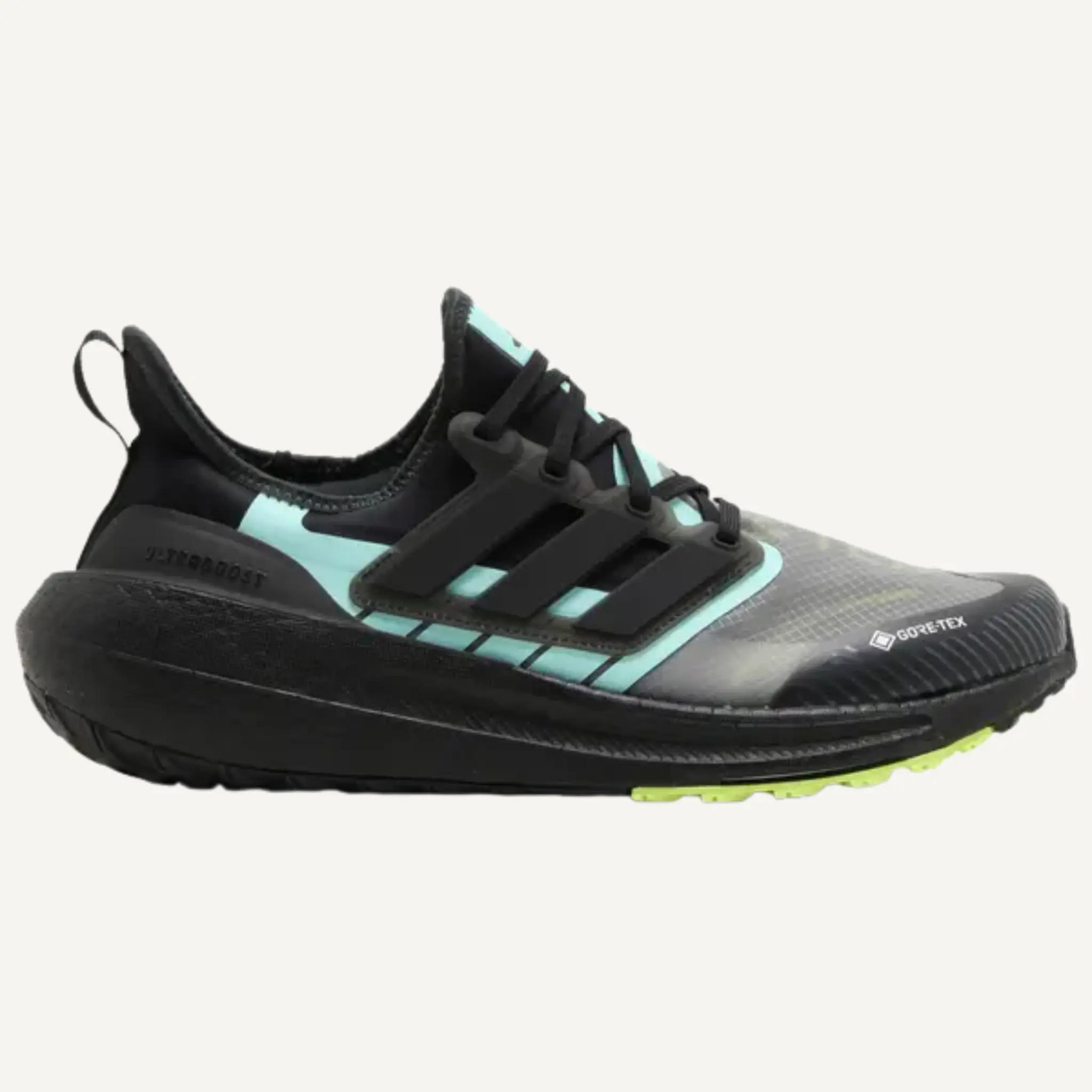 Adidas Men's Black/Aqua UltraBoost Light GORE-TEX Sneakers, IE1683 (No Box)