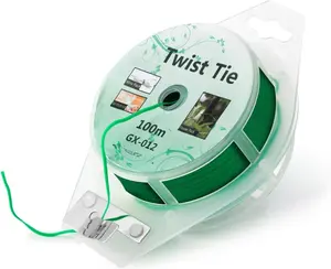 328.1ft Garden Cable Ties and Cutters, Reusable Green Wire Ties for Climbing Plants and Home Organization.