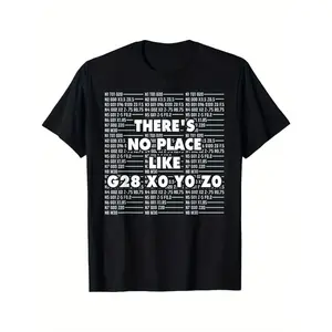 [100% Cotton] 100% Cotton 's CNC Machinist G-Code Programmer T-Shirt - Funny CAD G28 Operator Design with G-Code Commands (G20-G43) - 100% Cotton Casual Tee for CNC Milling & Lathe Operators, Machine Washable Coding Joke Gift
