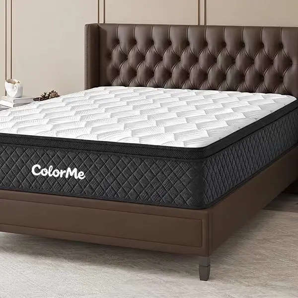 12/14-Inch Memory Foam Hybrid Mattress with Independent Pocket Springs, Plush Feel, Pressure Relief and Motion Isolation, Breathable Mattress in a Box, Twin/Full/Queen/King sohochic