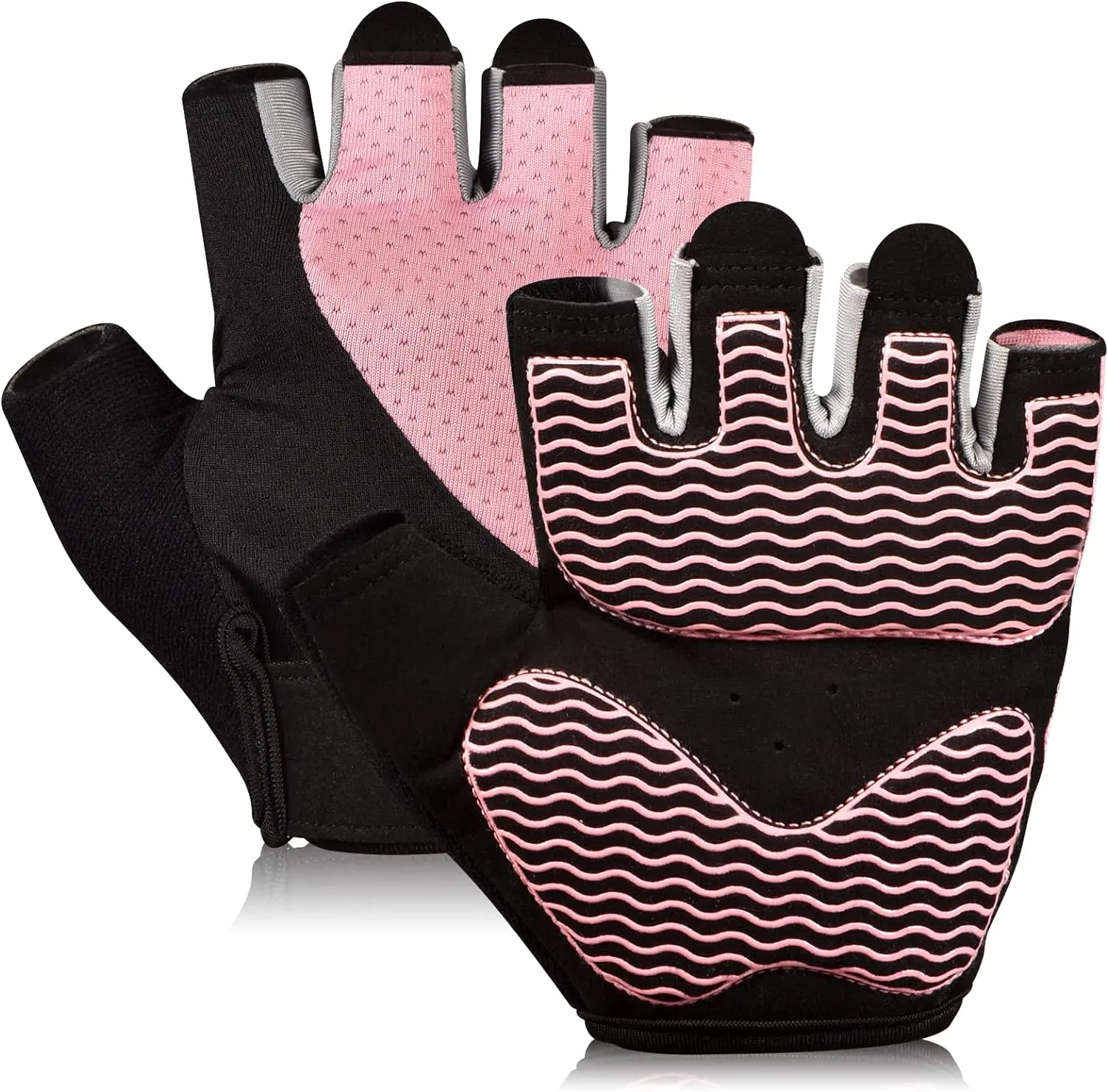 Gym Gloves, Workout Gloves, Fingerless Gloves for Weightlifting, Lightweight Breathable Fitness Gloves, Sports Gloves for Training Lifting Weight...