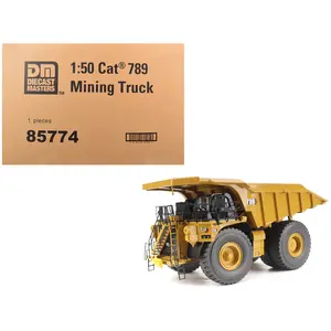 CAT Caterpillar 789 Mining Truck Yellow "High Line" Series 1/50 Diecast Model by Diecast Masters