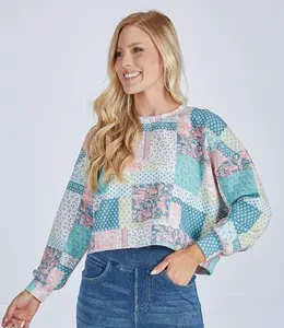 Quilt Pattern Sweatshirt