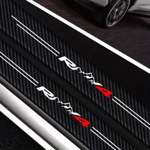 Carbon Fiber Style Door Threshold Protector Strip for Rav 4, Durable Scratch-Resistant Car Interior Decor, Modern Vehicle Accessories, Car Accessory