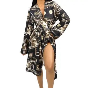 Big Bank Kimono Satin Robe